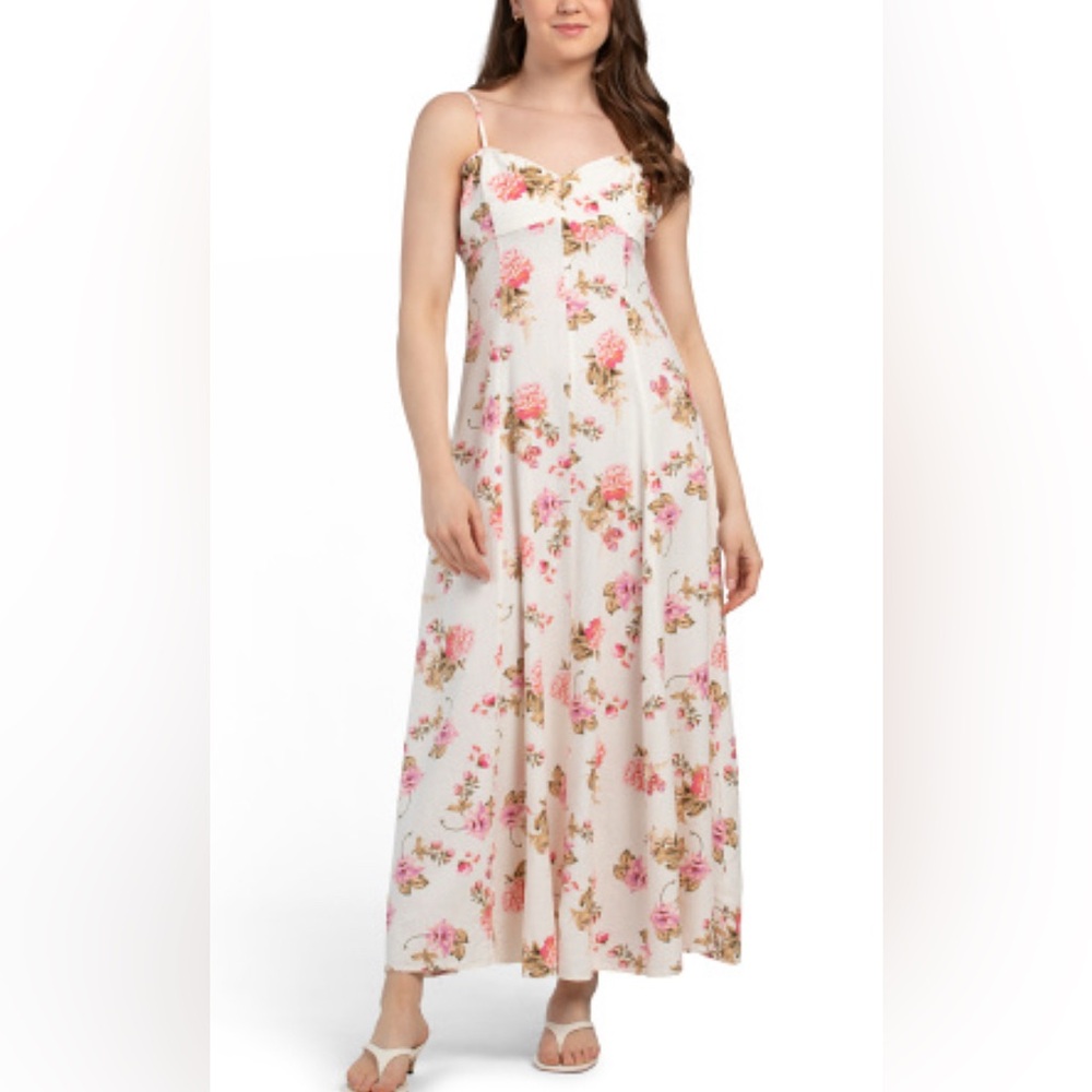 Chic Floral Print Maxi Dress